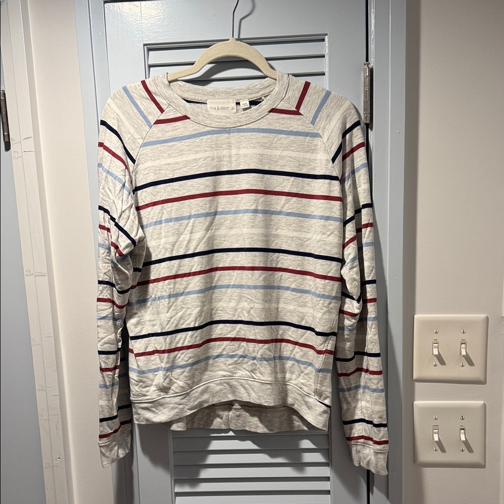 Women's Striped Crewneck Top